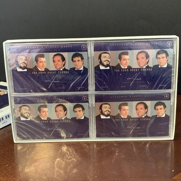 The Four Great Tenors Cassette Set (1999) - Pavarotti, Lanza, Carreras, Domingo - Picture 5 of 14